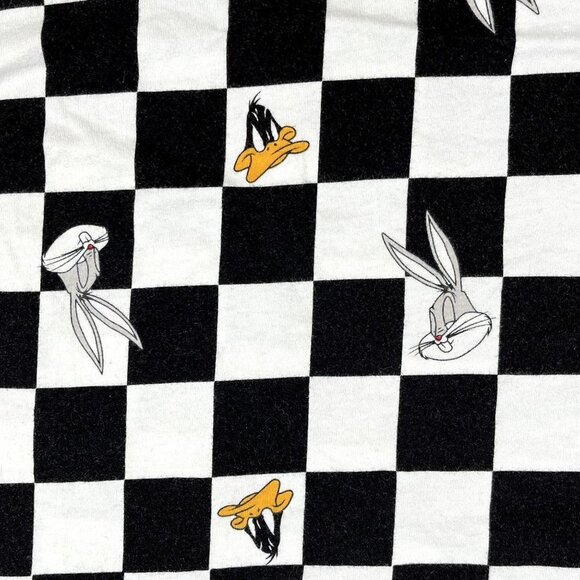 Looney Tunes Daffy Duck and Bugs Bunny Crop Top Shirt Size Medium - Picture 4 of 4